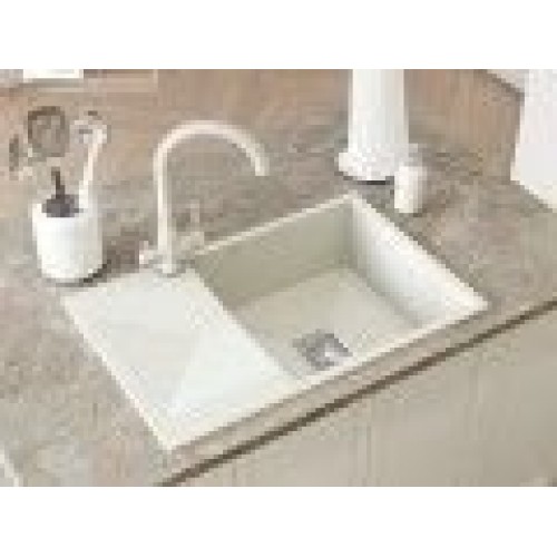 Кухонная мойка Polygran Blade 760 (белый хлопок)