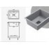 Кухонная мойка Polygran Blade 550 (серый)