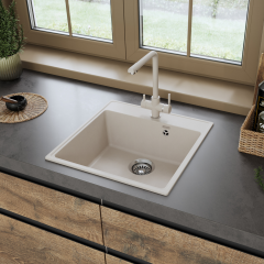 Кухонная мойка Maunfeld Perla 505 MFQS-505LBG светло-бежевый