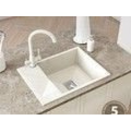 Кухонная мойка Polygran Blade 660 (белый хлопок)