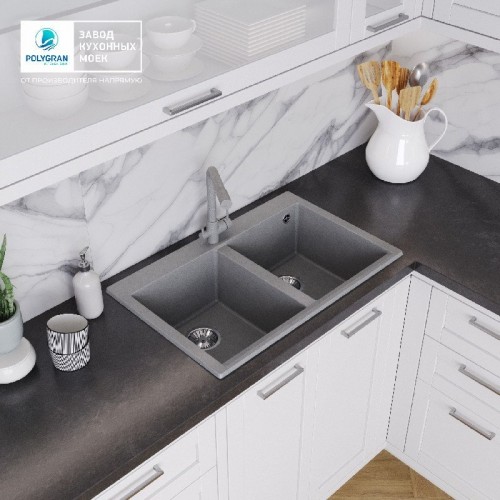 Кухонная мойка Polygran Brig 790 (серый)