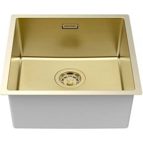 Кухонная мойка Paulmark Lassan 44 UNI LA44-LG (золото/светлое золото)