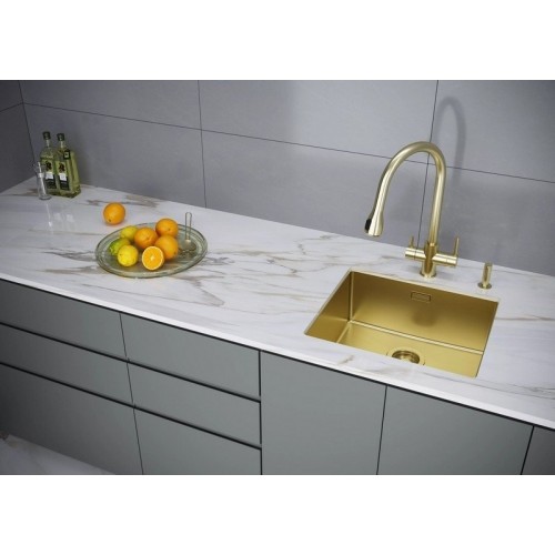 Кухонная мойка Paulmark Lassan 44 UNI LA44-LG (золото/светлое золото)