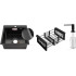 Кухонная мойка Schtoff Best Decor Black 4550 + коландер KR-1 BLACK + дозатор SD-1 BLACK, комплект