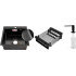 Кухонная мойка Schtoff Best Decor Black 5050 + коландер KR-1 Black + дозатор SD-1 Black