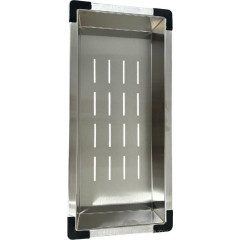 Кухонная мойка Schtoff Best Decor Silver 5550 + коландер металл K-1 BLACK + дозатор SD-1 SILVER