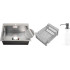 Кухонная мойка Schtoff Best Decor Silver 6050 + коландер KR-1 GREY + дозатор SD-1 GREY