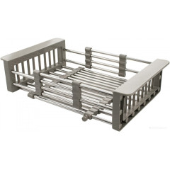 Кухонная мойка Schtoff Undermount Best Decor Silver 4545 + коландер KR-1 GREY + дозатор SD-1 GREY