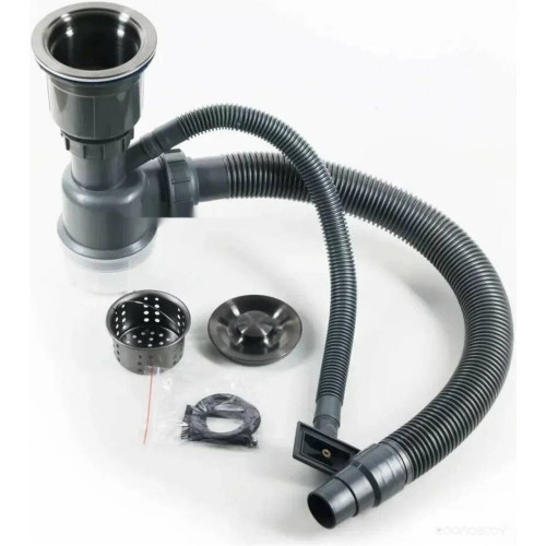 Кухонная мойка Schtoff Undermount Best Decor Silver 5545 + коландер KR-1 GREY + дозатор SD-1 SILVER