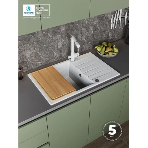 Кухонная мойка Polygran Deka 780 (светло-серый)