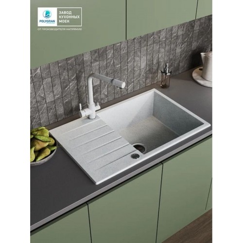 Кухонная мойка Polygran Deka 780 (светло-серый)