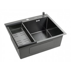 Кухонная мойка FUTUR FK 6050 ECO (Black Nano)