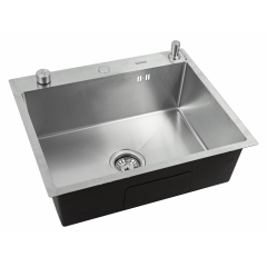 Кухонная мойка FUTUR FK 5050 Eco Embossing Pop-up Standart (Satin)