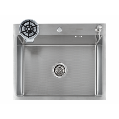 Кухонная мойка FUTUR FK 5050 Eco Embossing Pop-up Rinzer plus (Satin)