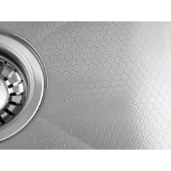 Кухонная мойка FUTUR FK 5050 Eco Embossing Pop-up Roll plus (Satin)