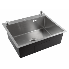 Кухонная мойка FUTUR FK 5550 Eco Embossing Pop-up Roll plus (Satin)