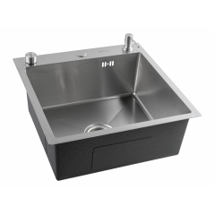 Кухонная мойка FUTUR FK 5050 Eco Embossing Pop-up Mixer plus (Satin)