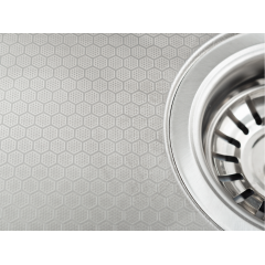 Кухонная мойка FUTUR FK 5550 Eco Embossing Pop-up Mixer plus (Satin)