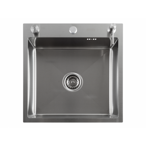 Кухонная мойка FUTUR FK 5050 Eco Embossing Pop-up Mixer plus R86.41.05 (Satin)