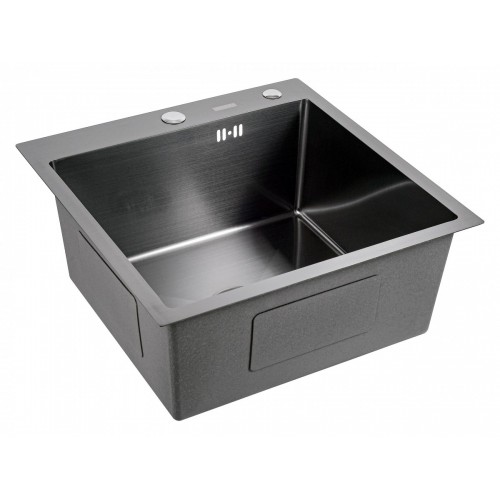 Кухонная мойка FUTUR FK 4848 ECO Embossing (Black Nano)