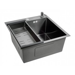 Кухонная мойка FUTUR FK 4848 ECO Embossing (Black Nano)