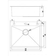 Кухонная мойка FUTUR FK 6050 Eco Embossing Pop-up (Black Nano) Mixer plus RAGLO R86.41.09
