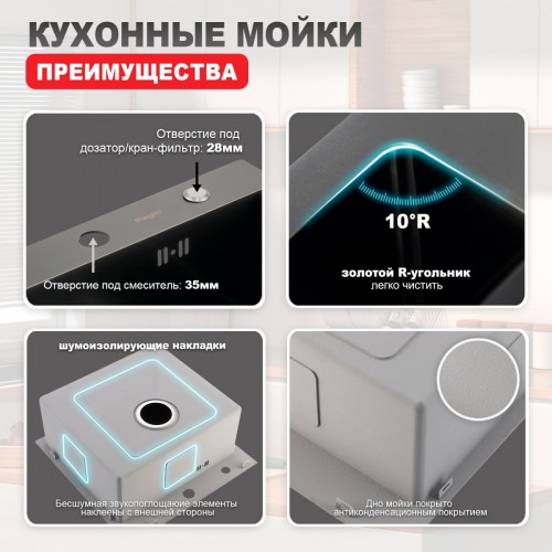Кухонная мойка Raglo R700.5050.09