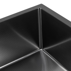 Кухонная мойка ARFEKA ECO AR 45x45 N+CL AR+DS AR (Black Decor, с дозатором и коландером)