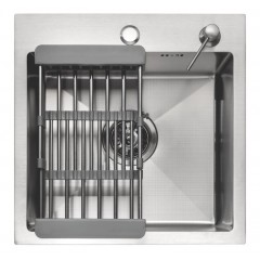 Кухонная мойка ARFEKA ECO AR 45х45 N+CL AR+DS AR (Satin Decor Millet Grains)