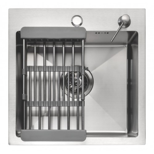 Кухонная мойка ARFEKA ECO AR 45х45 N+CL AR+DS AR (Satin Decor Millet Grains)