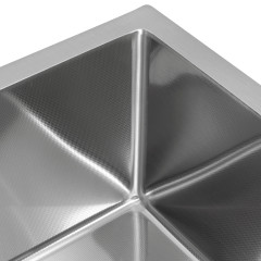 Кухонная мойка ARFEKA ECO AR 45х45 N+CL AR+DS AR (Satin Decor Millet Grains)