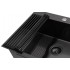 Кухонная мойка ARFEKA ECO AR 50х50+RM AR+DS AR (Black Decor Millet Grains)