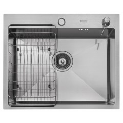 Кухонная мойка ARFEKA ECO AR 600х50+CL AR F+DS AR (Satin Decor Millet)