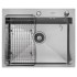 Кухонная мойка ARFEKA ECO AR 600х50+CL AR F+DS AR (Satin Decor Millet)