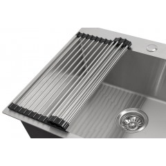 Кухонная мойка ARFEKA ECO AR 60х50+RM AR+DS AR (Satin Decor Millet Grains)