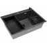 Кухонная мойка ARFEKA ECO AR 70х50+CL AR G+DS AR (Black Decor Millet)