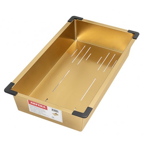 Кухонная мойка ARFEKA ECO AR 70х50+CL AR G+DS AR (Gold)