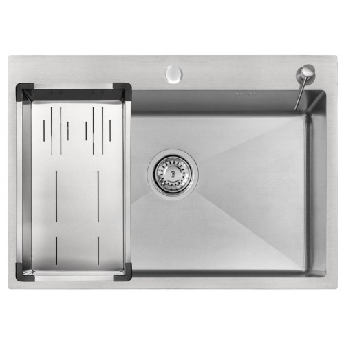 Кухонная мойка ARFEKA ECO AR 70х50+CL AR G+DS AR (Satin Decor Volcanic)