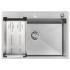 Кухонная мойка ARFEKA ECO AR 70х50+CL AR G+DS AR (Satin Decor Volcanic)