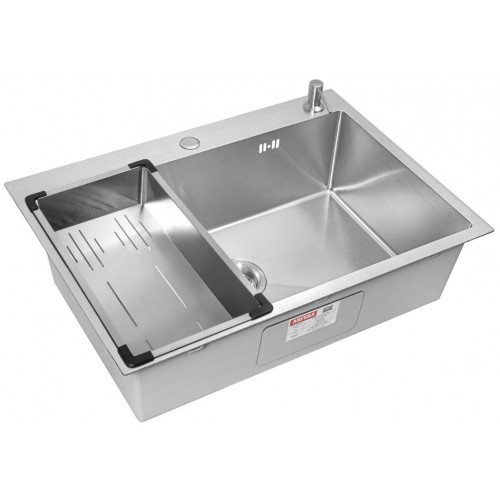 Кухонная мойка ARFEKA ECO AR 70х50+CL AR G+DS AR (Satin Decor Volcanic)