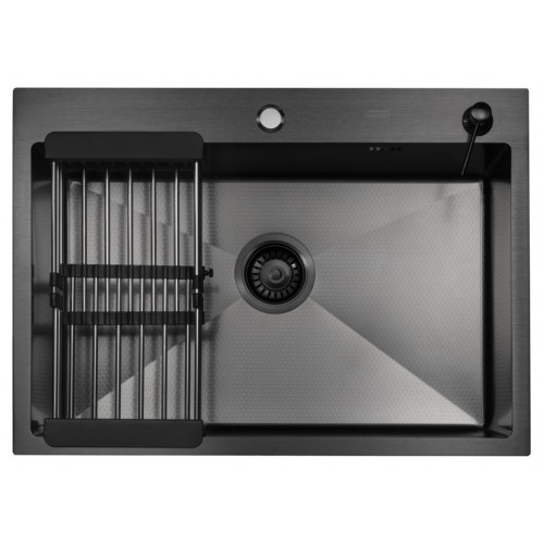 Кухонная мойка ARFEKA ECO AR 70х50+CL AR+DS AR (Black Decor)