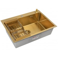 Кухонная мойка ARFEKA ECO AR 70х50+CL AR+DS AR (Gold)