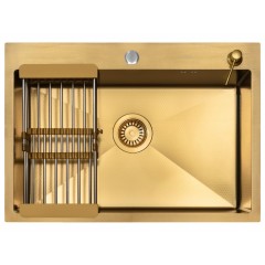 Кухонная мойка ARFEKA ECO AR 70х50+CL AR+DS AR (Gold Decor)