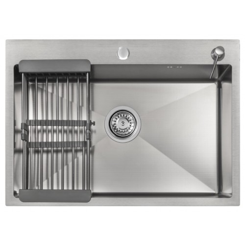 Кухонная мойка ARFEKA ECO AR 70х50+CL AR+DS AR (Satin Decor Millet Grains)