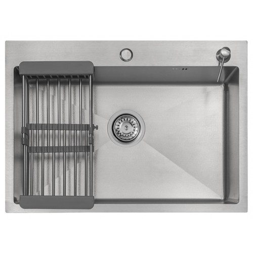 Кухонная мойка ARFEKA ECO AR 70х50+CL AR+DS AR (Satin Decor Volcanic Rock)