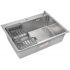 Кухонная мойка ARFEKA ECO AR 70х50+CL AR+DS AR (Satin Decor Volcanic Rock)