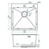 Кухонная мойка FUTUR FK 4848 ECO (Satin) Embossing