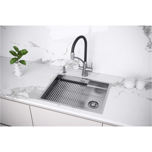 Кухонная мойка Paulmark PM705845-BS