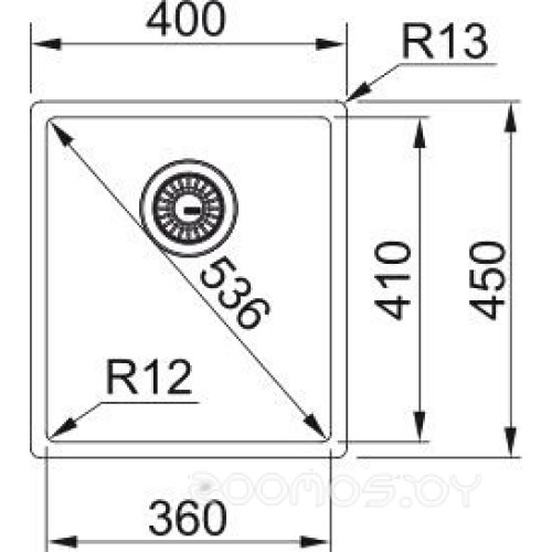 Кухонная мойка Franke BXX 210-36 127.0678.818 (нержавеющая сталь)