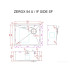 Кухонная мойка Zorg Zerox 54 U / IF SIDE SF STEEL